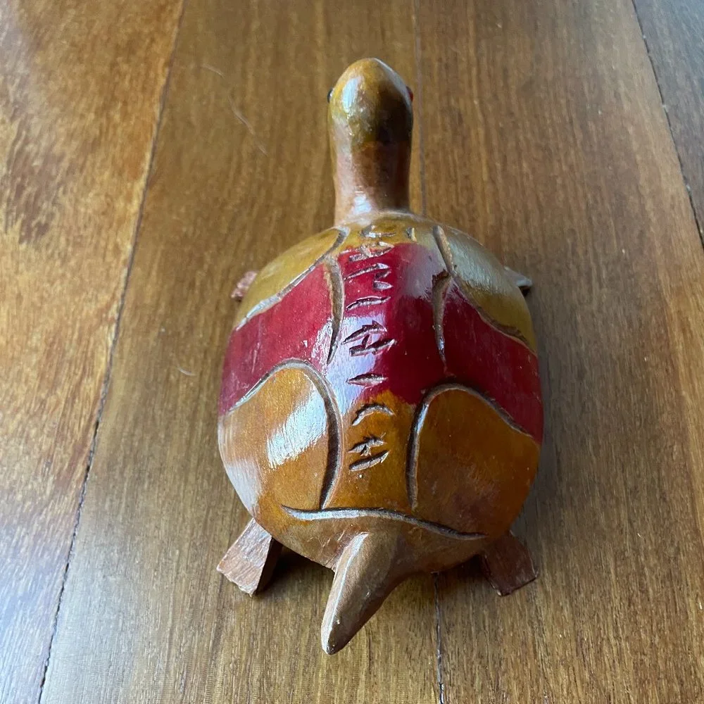 Hand crafted Wood Jamaica Turtle Souvenir